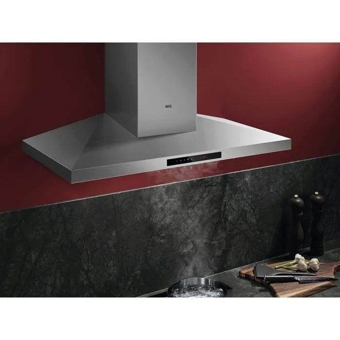 AEG DKB6971HM 90cm Cooker Hood with Hob2Hood in Stainless Steel
