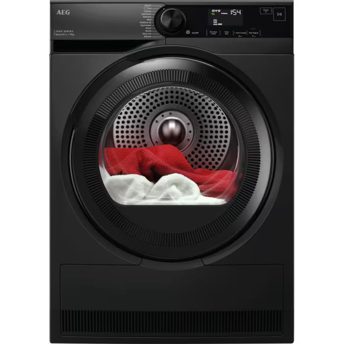 AEG TR749GU4B Tumble Dryer 9kg Heat Pump in Dark Silver GRADE A