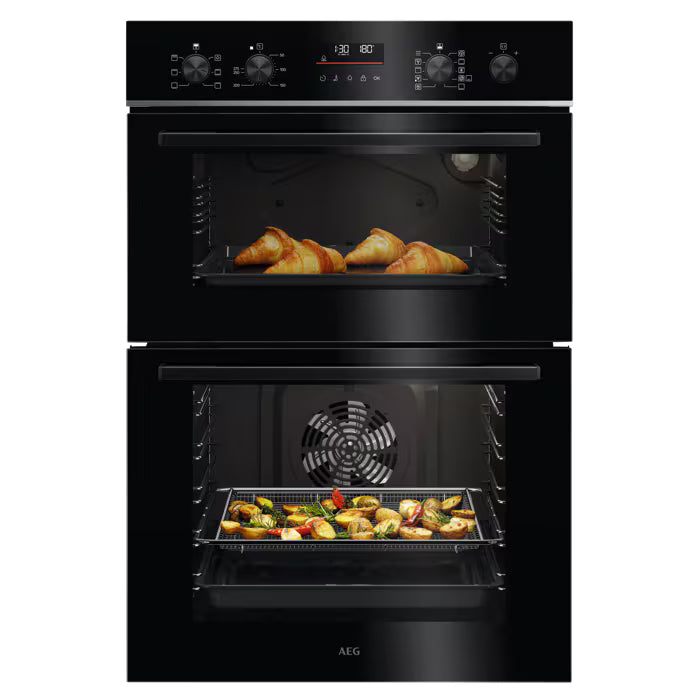 AEG TU5CP40B Double Oven Electric Built In Black