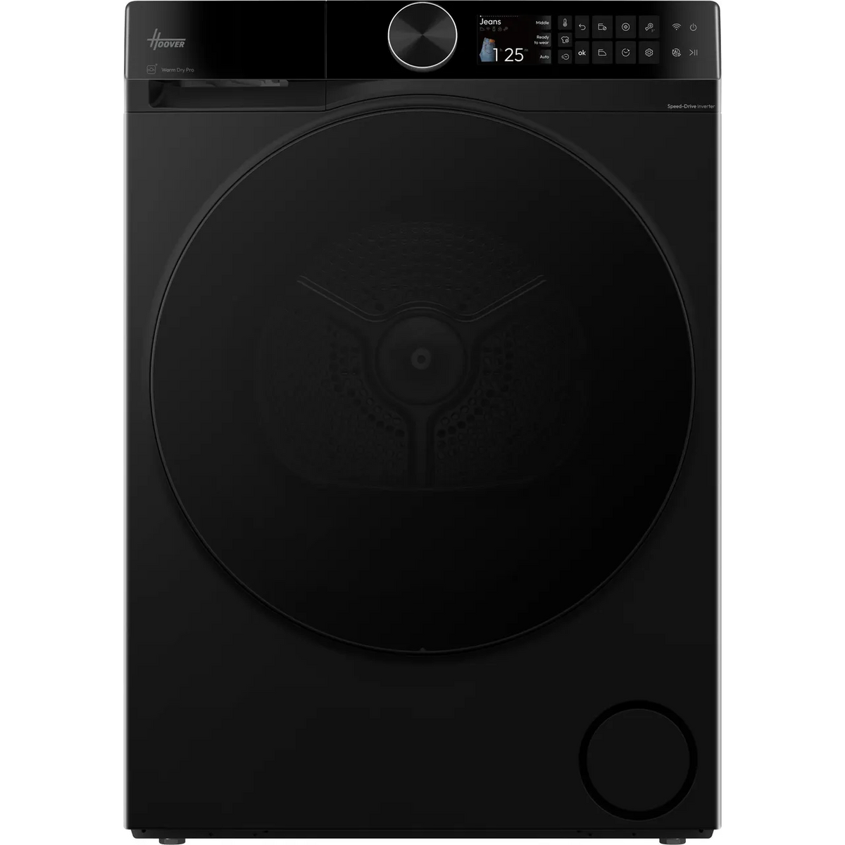 Hoover HBQ 10N4BJX-80 Tumble Dryer 10kg Heat Pump Matt Black