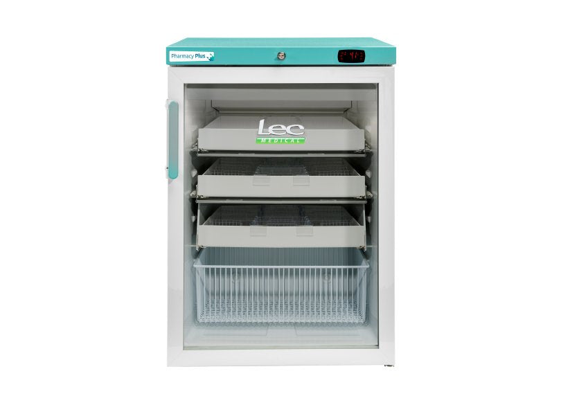 Lec PPGR158BT-DWP Pharmacy Plus Refrigerator Glass Door 158L White GRADE B