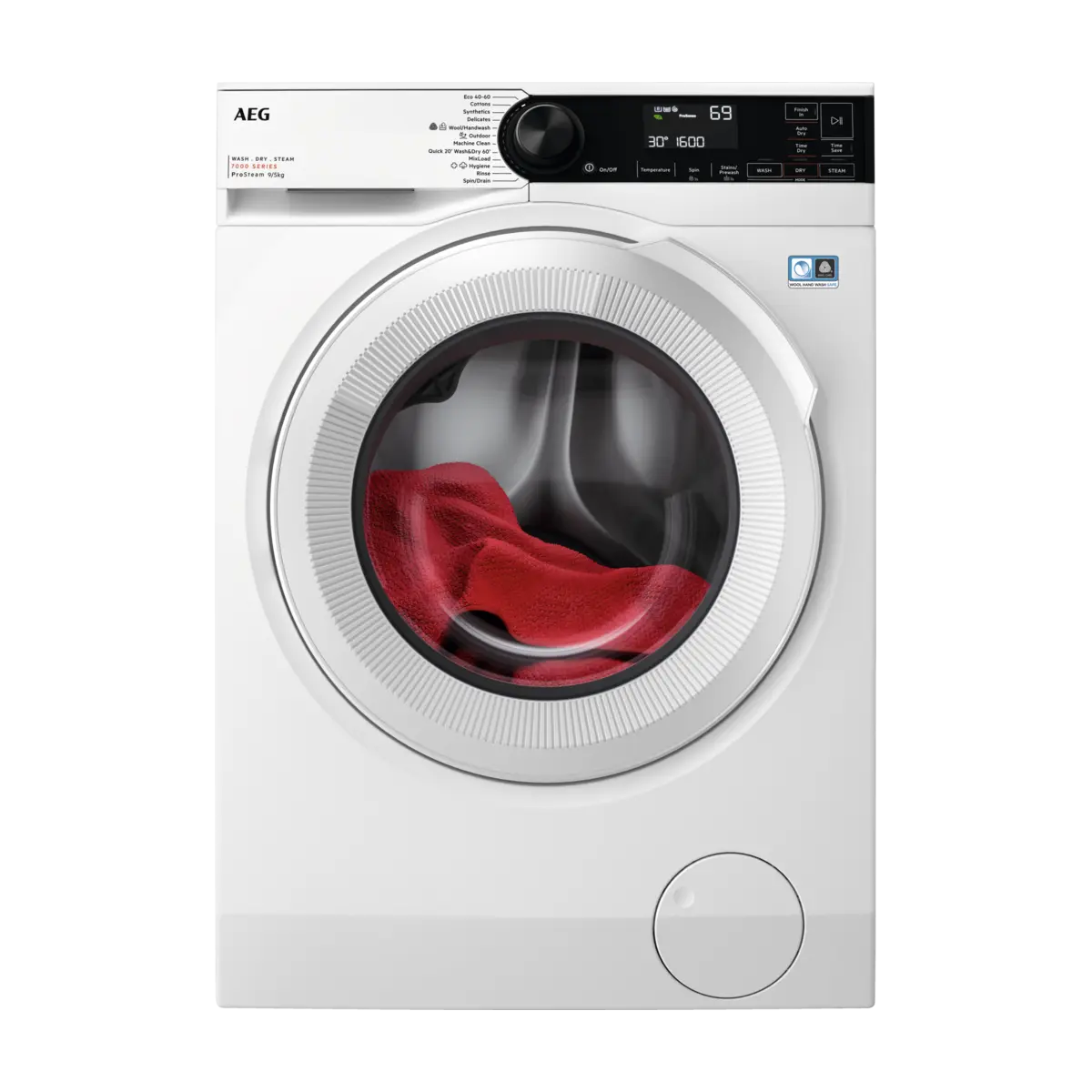 AEG LWR732A96K Washer Dryer 9kg + 6kg 1600 rpm White REFURBISHED