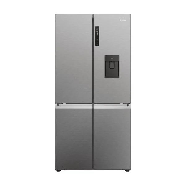 Haier Cube 90 Series 5 HCR5919EHMP 4 Door Fridge Freezer in Platinum Inox