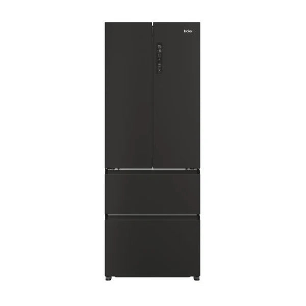Haier HFR5719EWPB 4 Door Fridge Freezer in Slate Black with Water