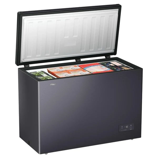 Haier HCE300NFEK 294 Litres Chest Freezer in Dark Inox