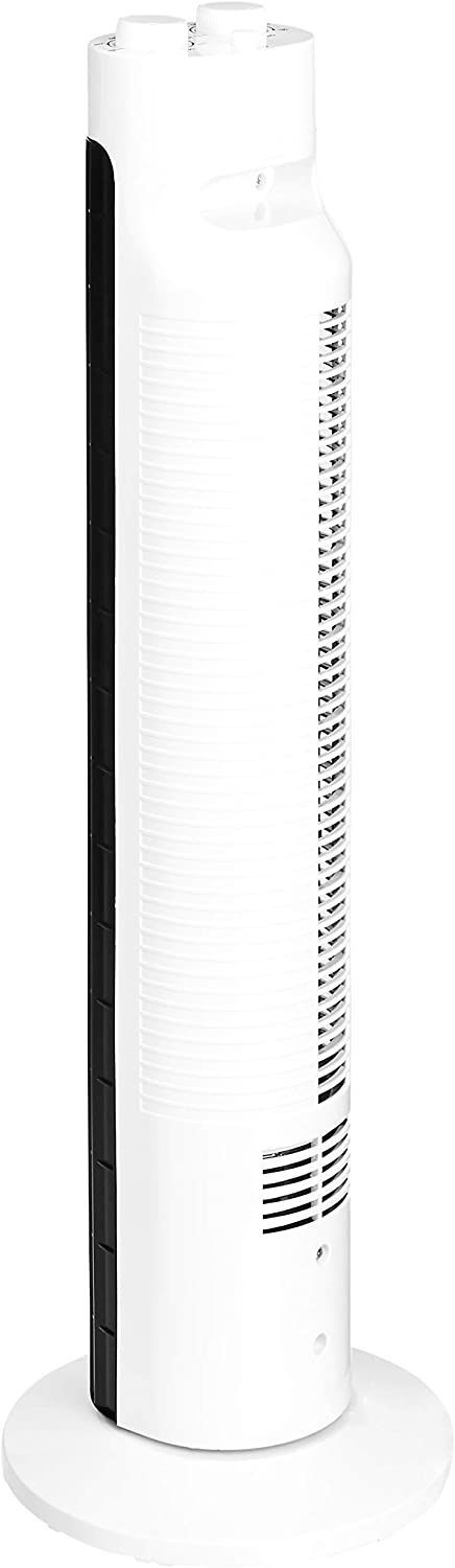 3 Speed Oscillating Portable Tower Fan with Timer 45 Watts in White ‎FZ10-17KB UK