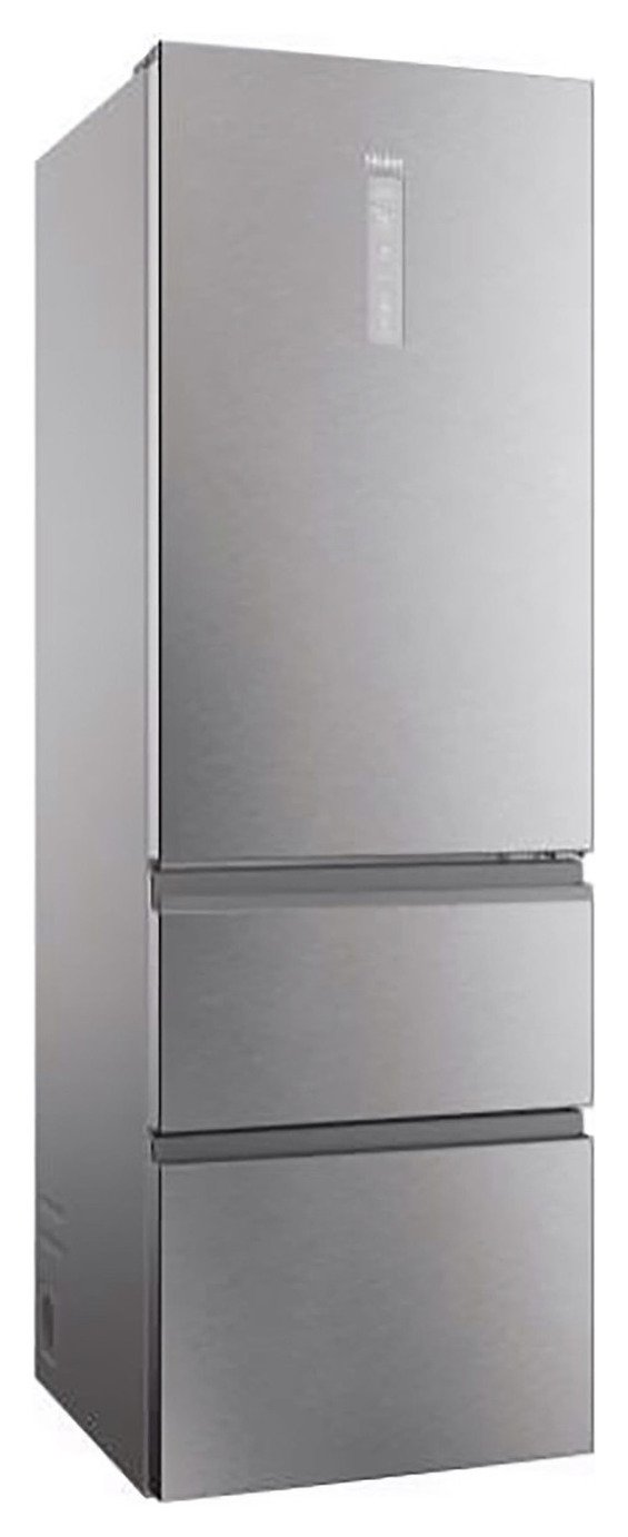 Haier HTW5618ENMG 4 Door Fridge Freezer Frost Free Stainless Steel