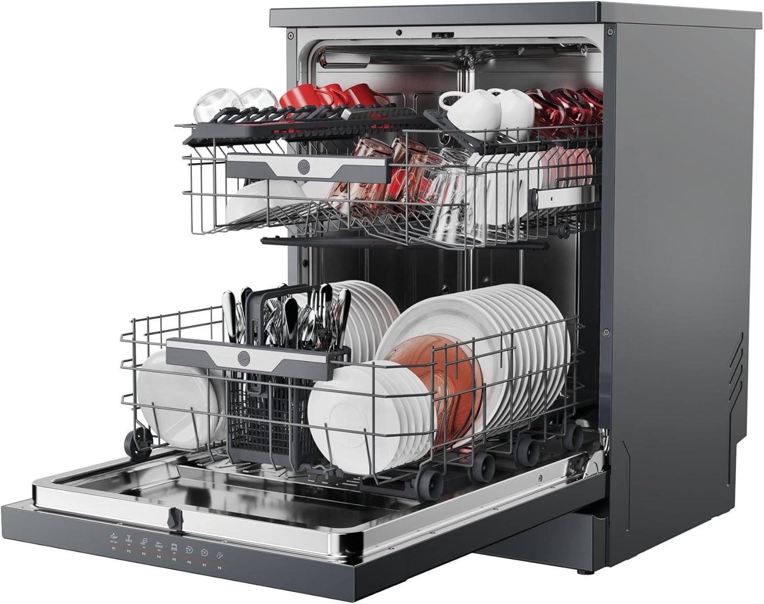 Hoover HF5C7F0A-80 15 Place Freestanding Dishwasher Graphite GRADE B