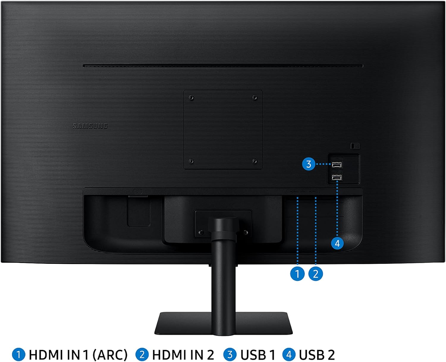 Samsung LS32DM500EUXXU 32" Monitor Smart M5 Speakers & Remote Black