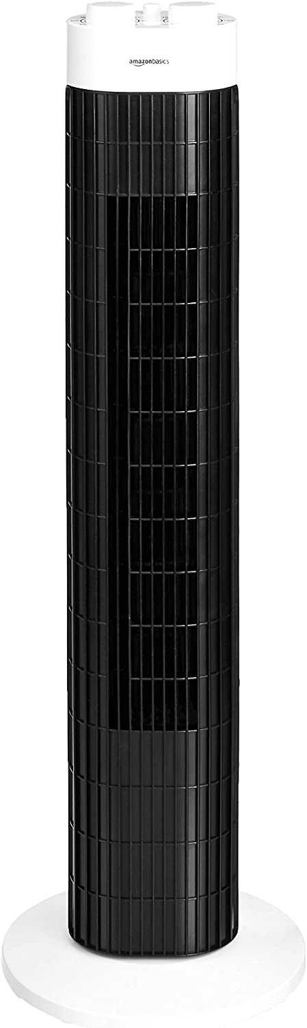 3 Speed Oscillating Portable Tower Fan with Timer 45 Watts in White ‎FZ10-17KB UK