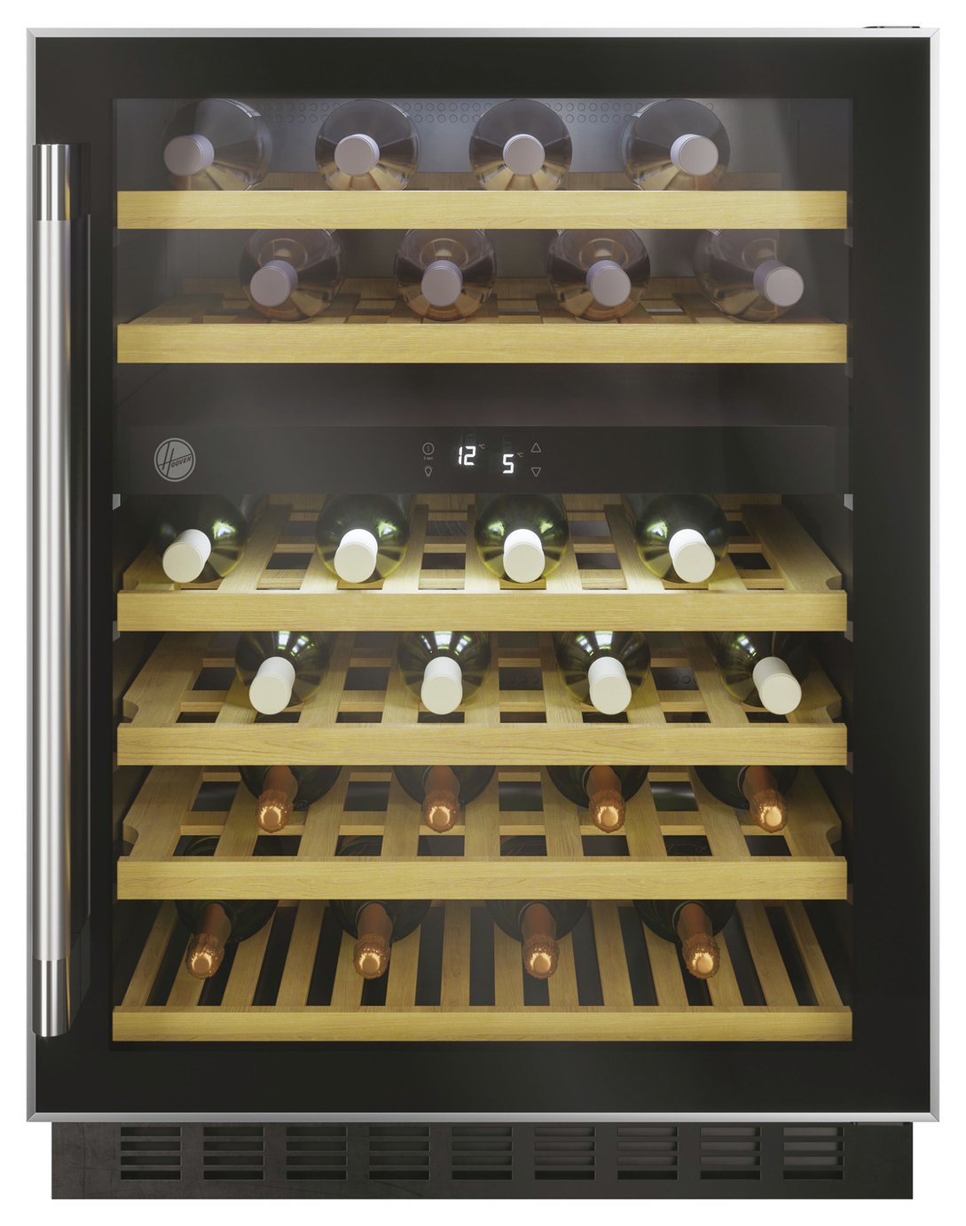 Hoover HWCB 60 UK/N Single Door Wine Cooler in Black