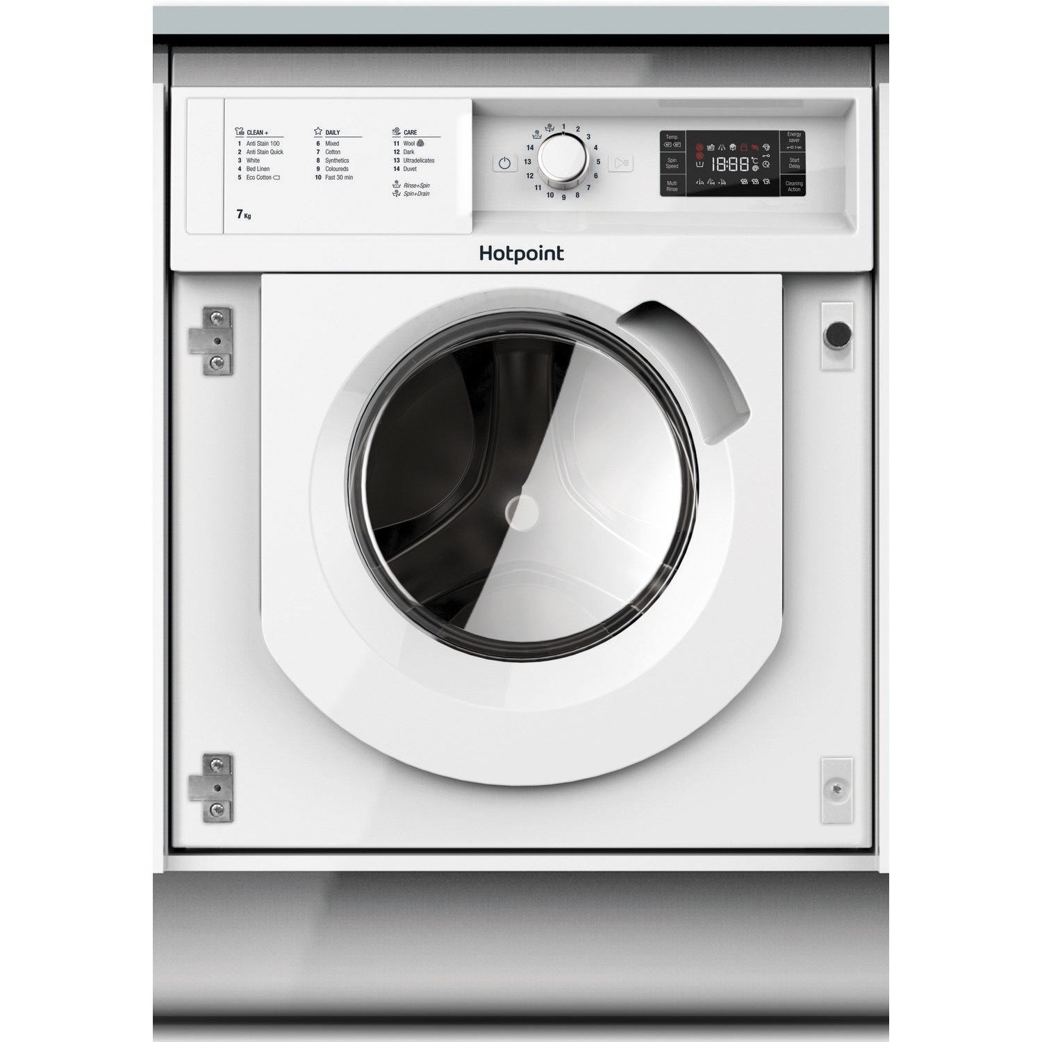 Hotpoint BIWMHG71483UKN Washing Machine 7kg 1400 Integrated White GRADE B