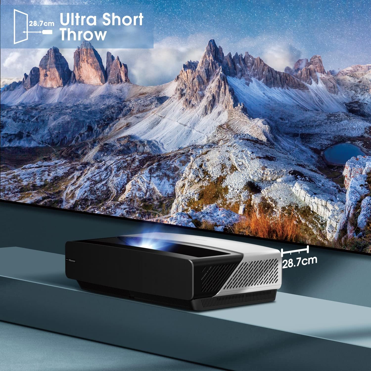 HiSense 100L5FTUK-B12 100" Ultra Short Throw Smart 4K Laser Projector