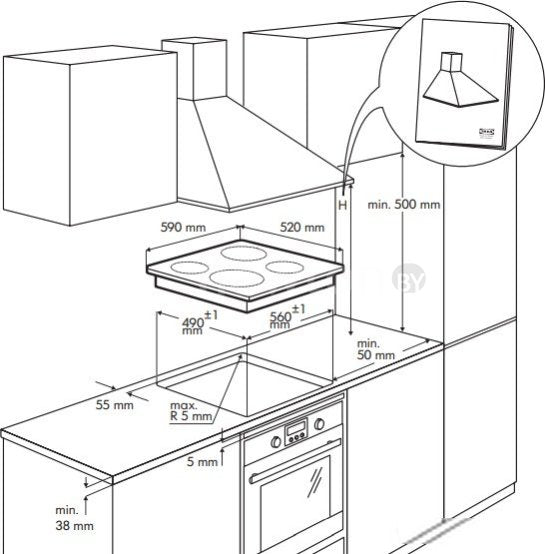 AEG Built SMAKLIG 202.228.30 Induction Hob 60cm 4 Zone in Black
