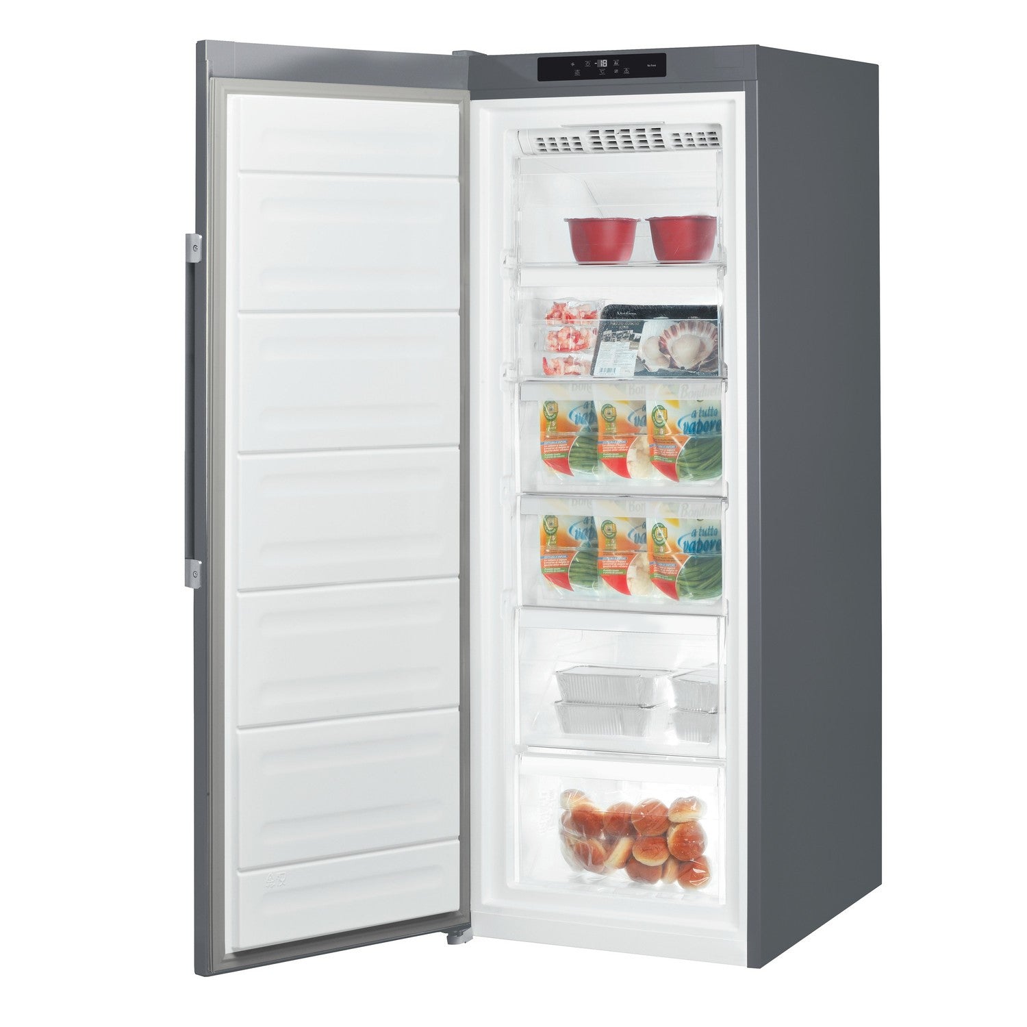 Hotpoint UH6F2CG 60cm Frost Free Upright Freezer Graphite GRADE A