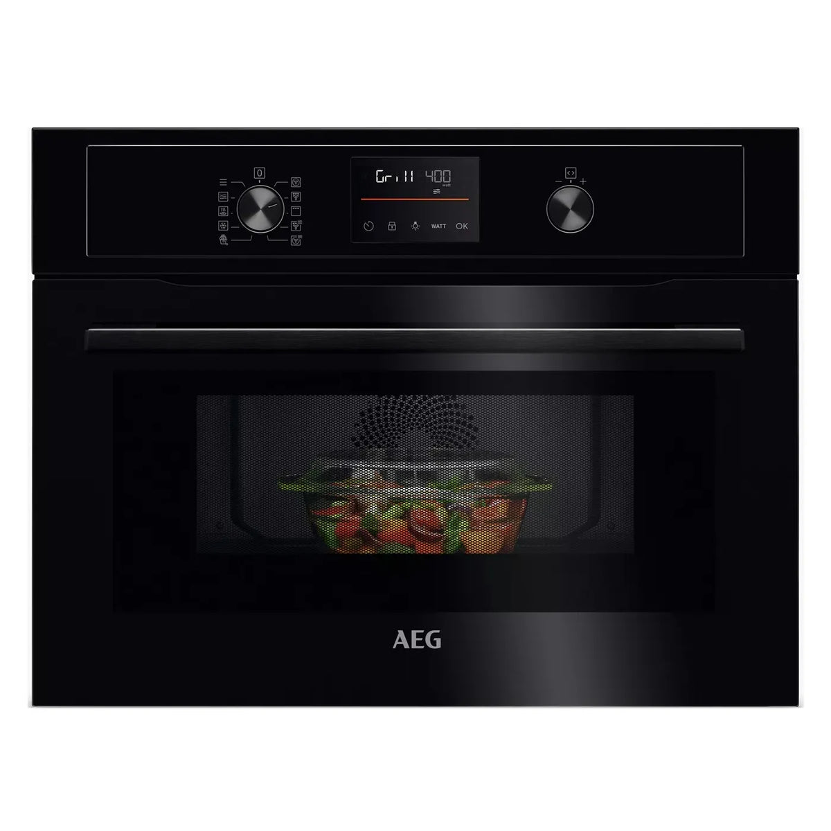 AEG KOX36506GB Built In Combi Microwave Oven in Black GRADE B