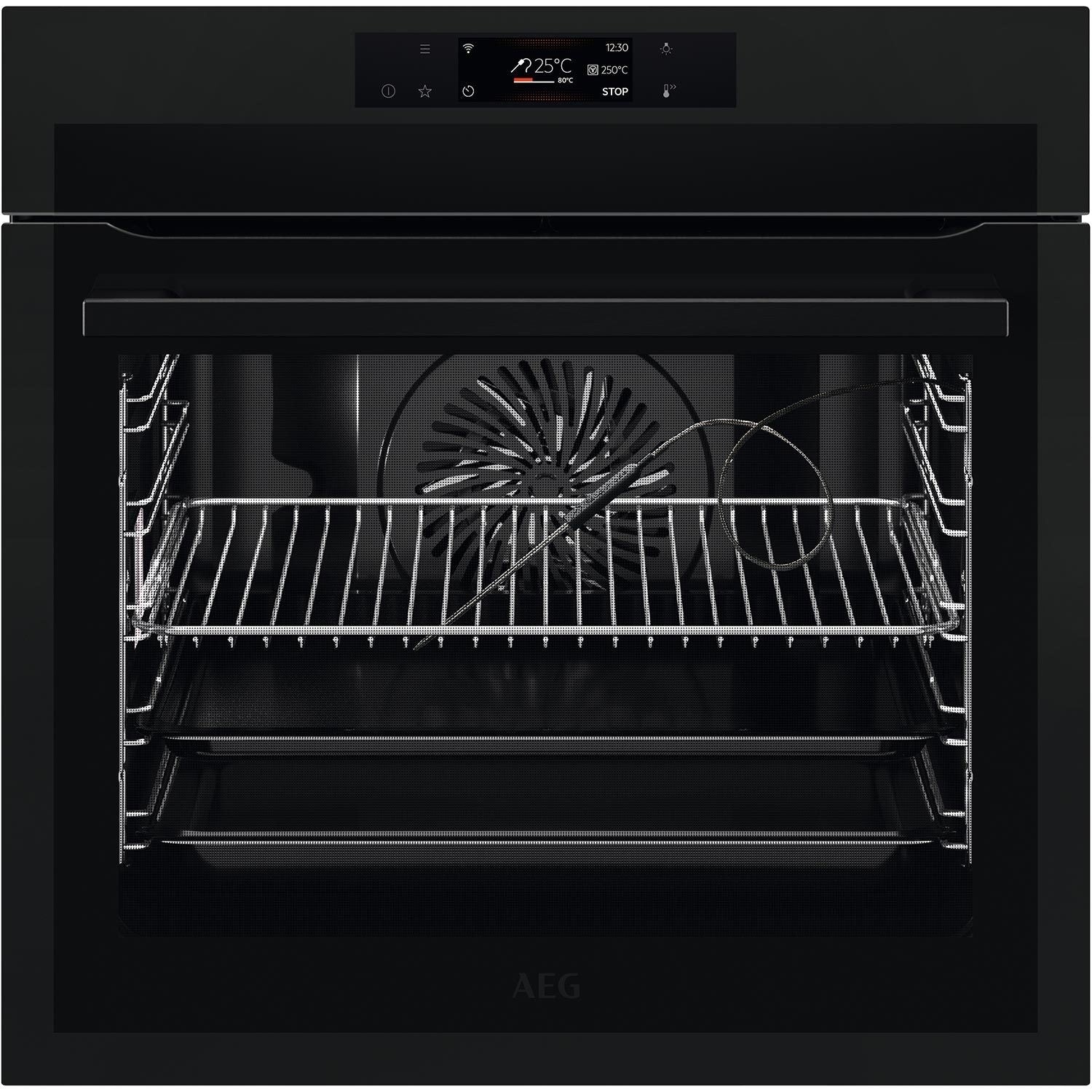 AEG BPE748380T Single Oven Electric Built in Pyrolytic in Black GRADE B