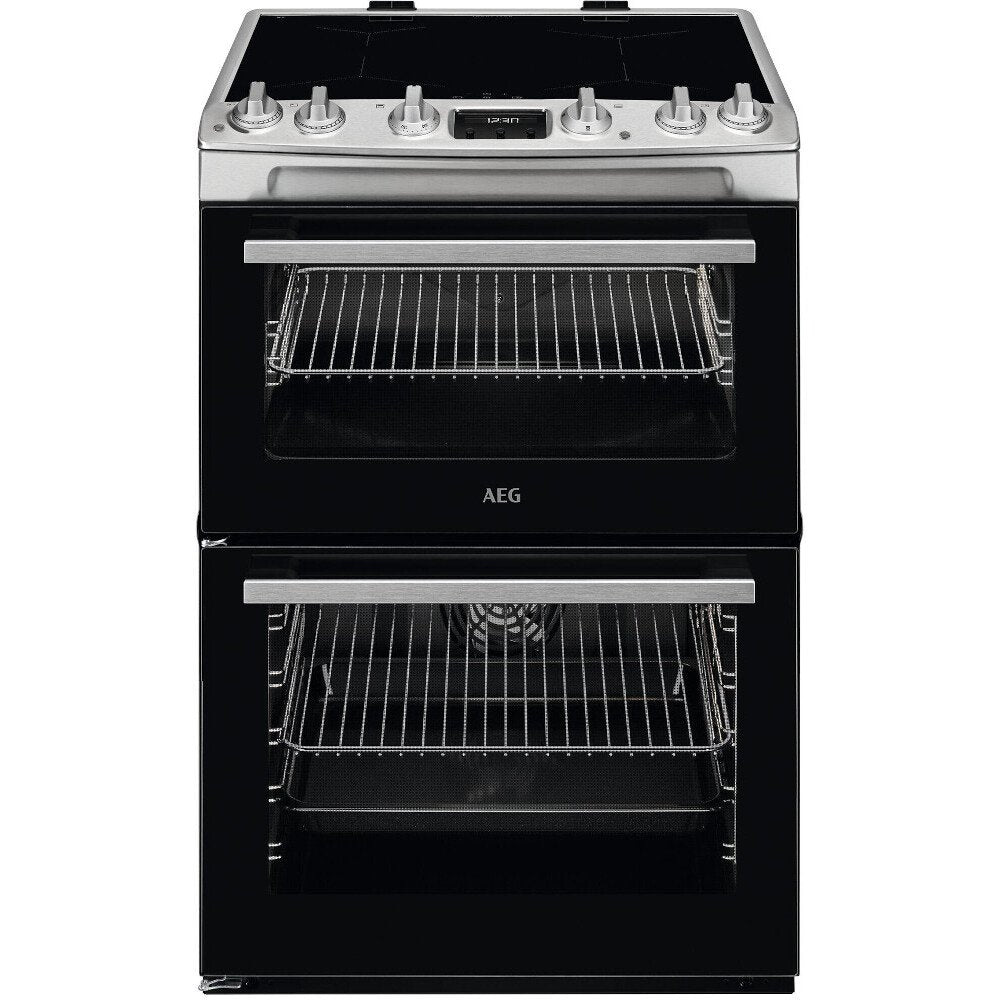 AEG CIX6540ACM 60cm Electric Cooker with Induction Hob in Stainless Steel GRADE A