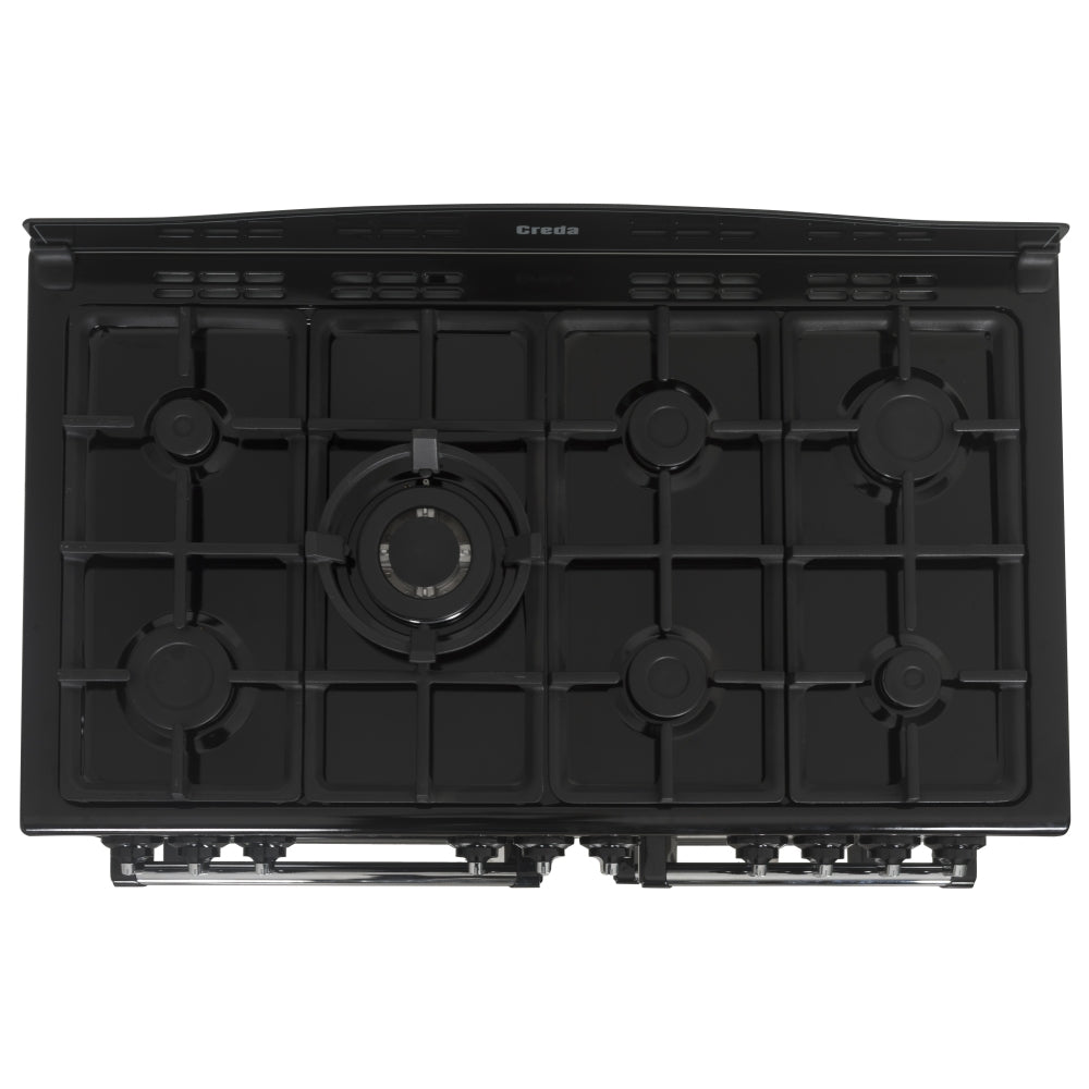 Creda C100RCDFTBL 100cm Traditional Dual Fuel Range Cooker Black