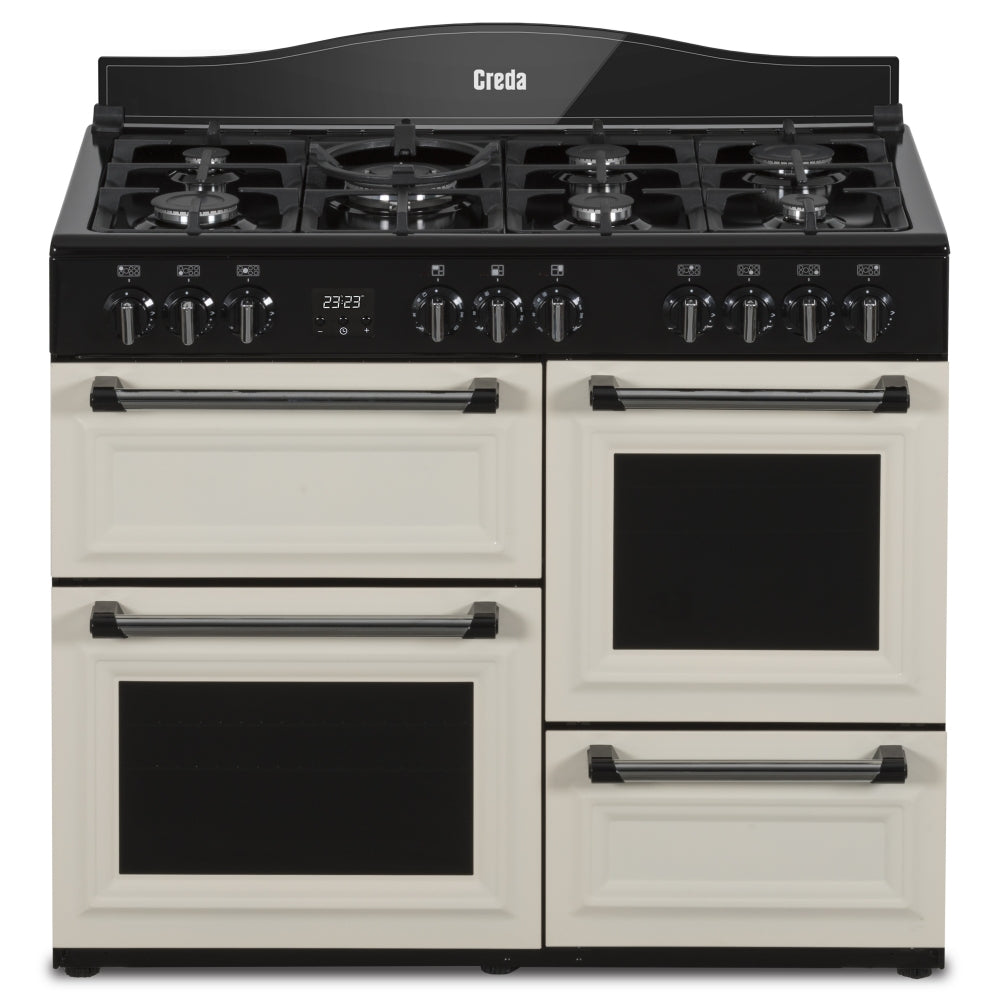 Creda C100RCDFTCRM 100cm Traditional Dual Fuel Range Cooker Cream