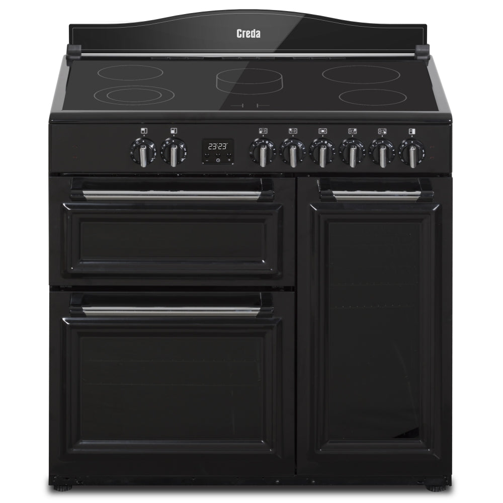 Creda C90RCCTBL 90cm Traditional Electric Range Cooker Black