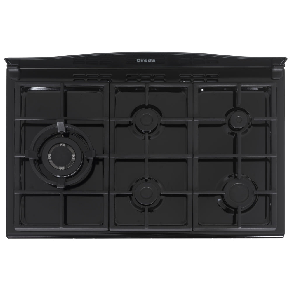 Creda C90RCDFTBL 90cm Traditional Dual Fuel Range Cooker Black GRADE B