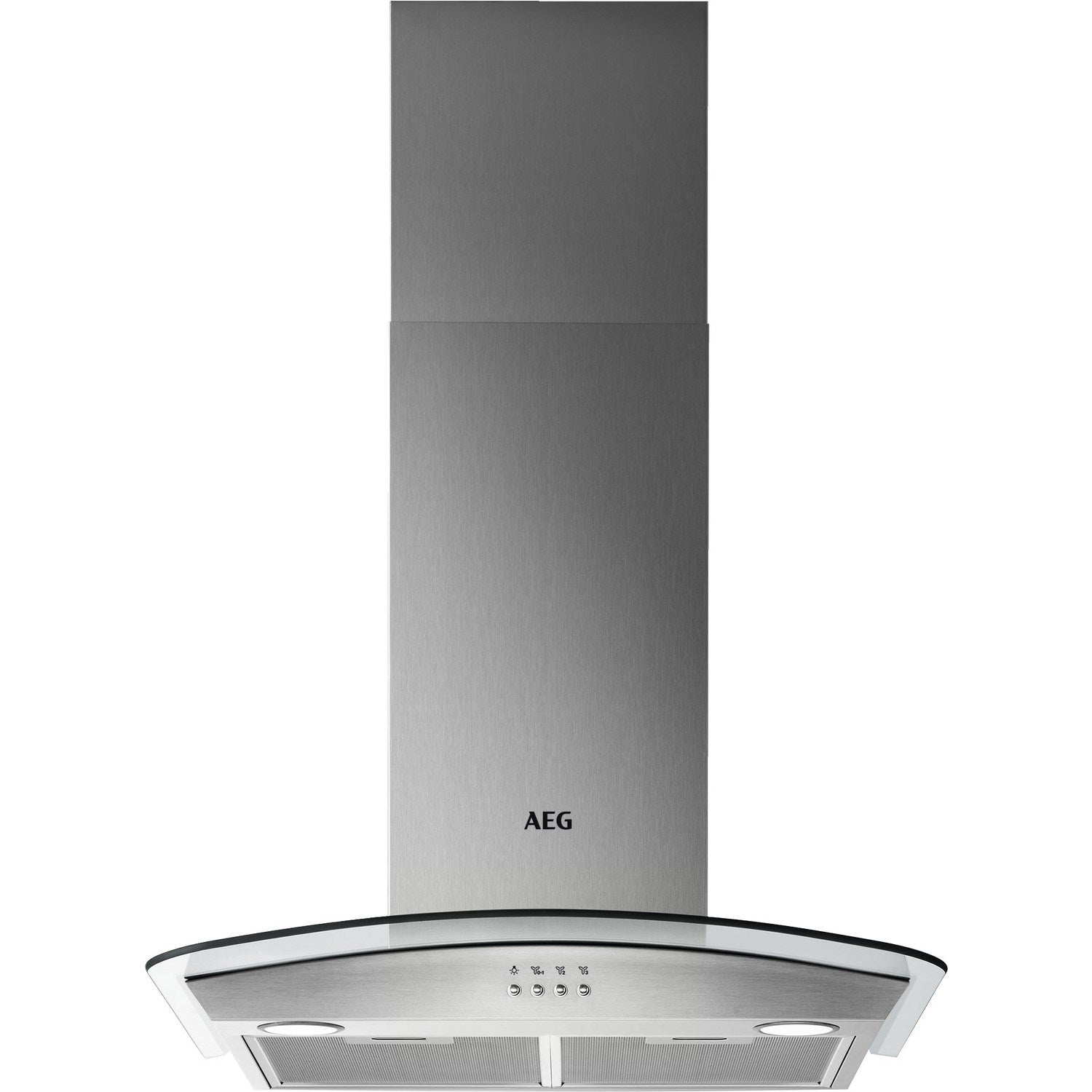 AEG DTB3653M Chimney Hood 60cm Curved Glass in Stainless Steel GRADE A