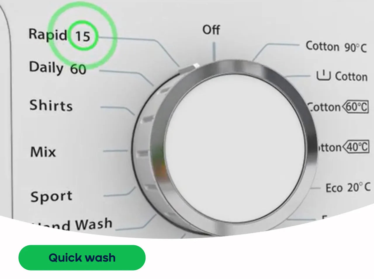 Electra WA1449CT1W Washing Machine 7kg 1400rpm in White