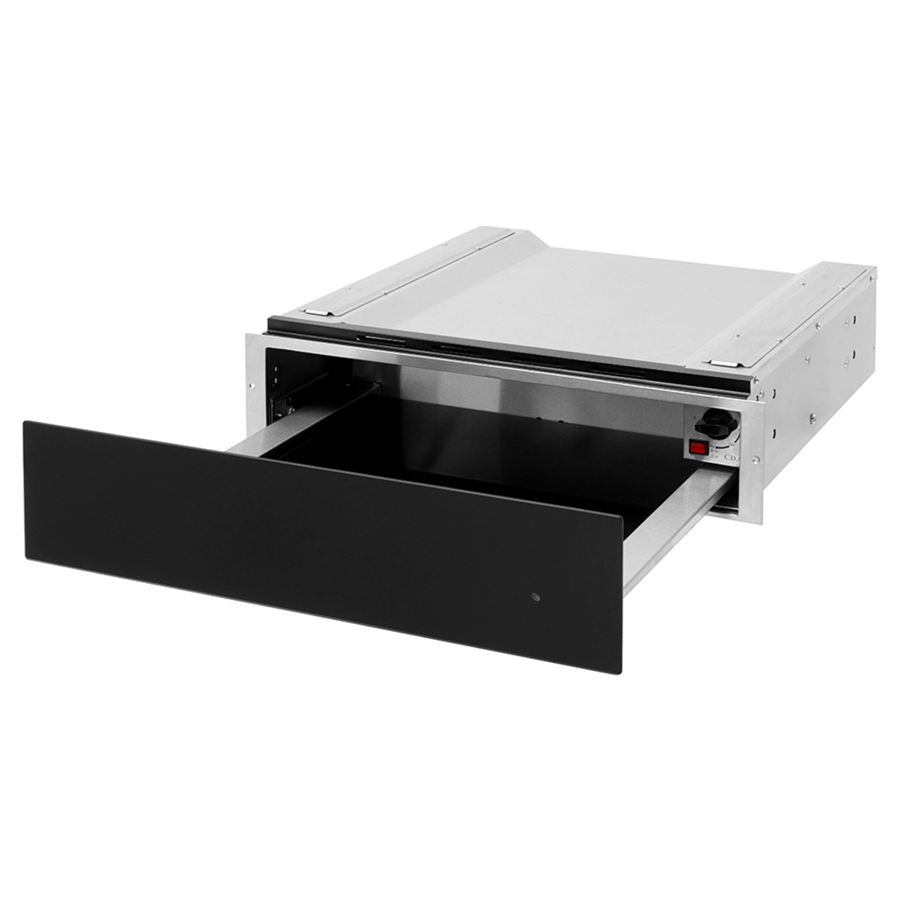 CDA VW155BL Warming Drawer 14cm in Black
