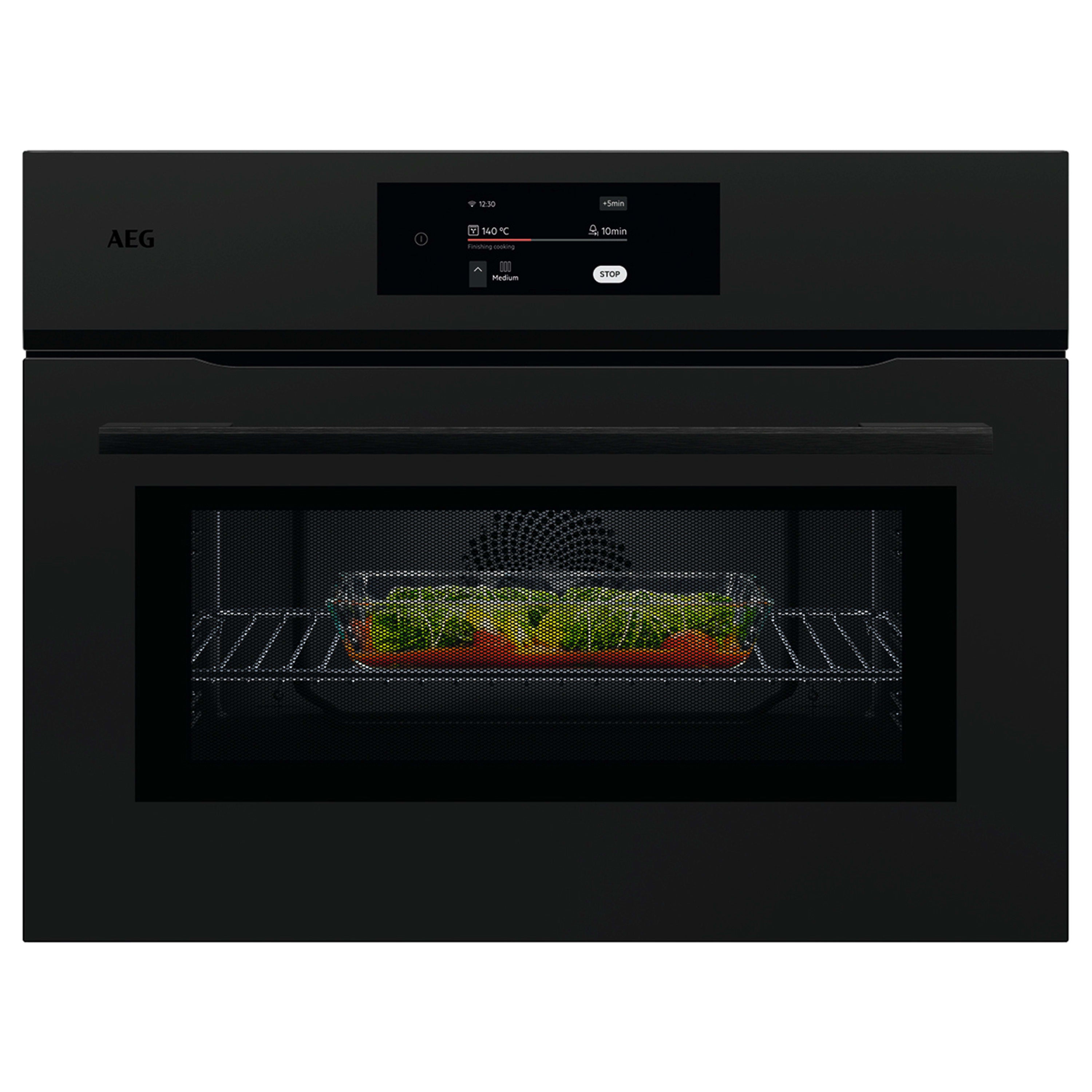 AEG NKK8N721T Combination Microwave and Oven in Matt Black GRADE A