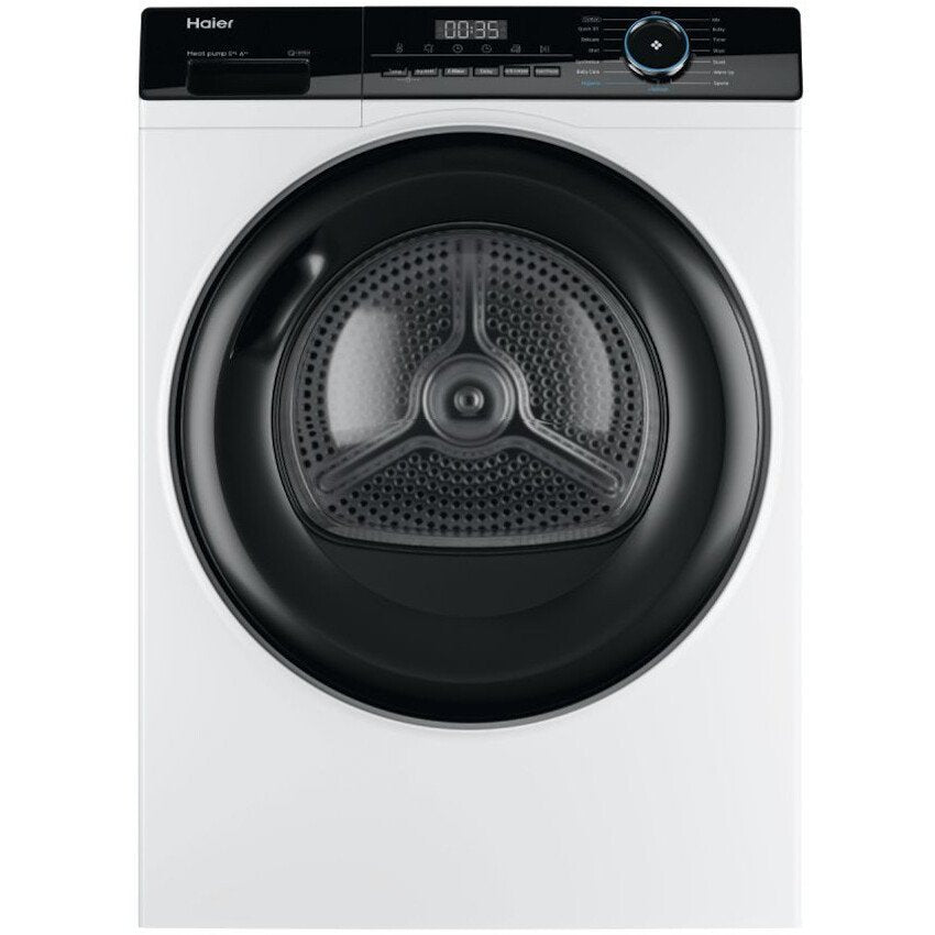 Haier HD80-A2939E-UK Tumble Dryer 8kg Heat Pump in White