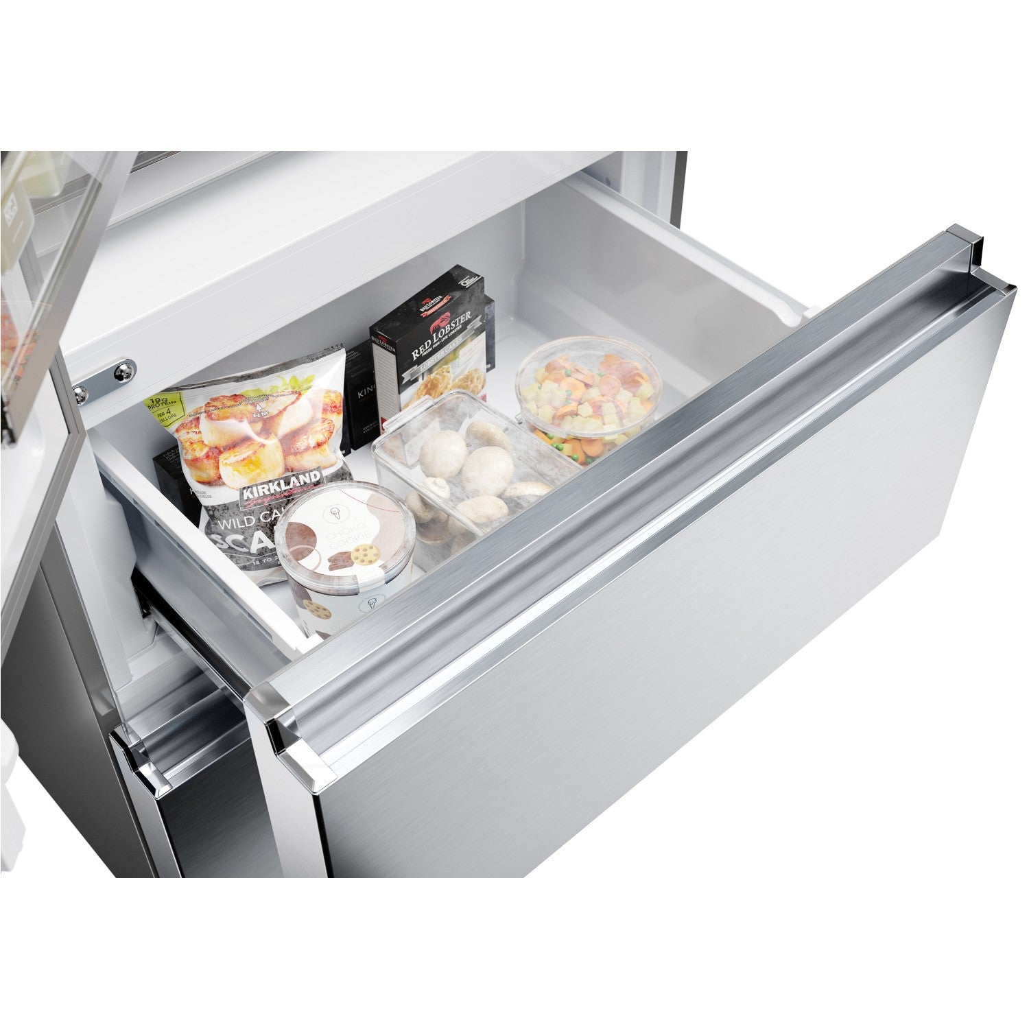 Haier HFR5719ENMG 70cm Wide 4 Door Fridge Freezer Stainless Steel