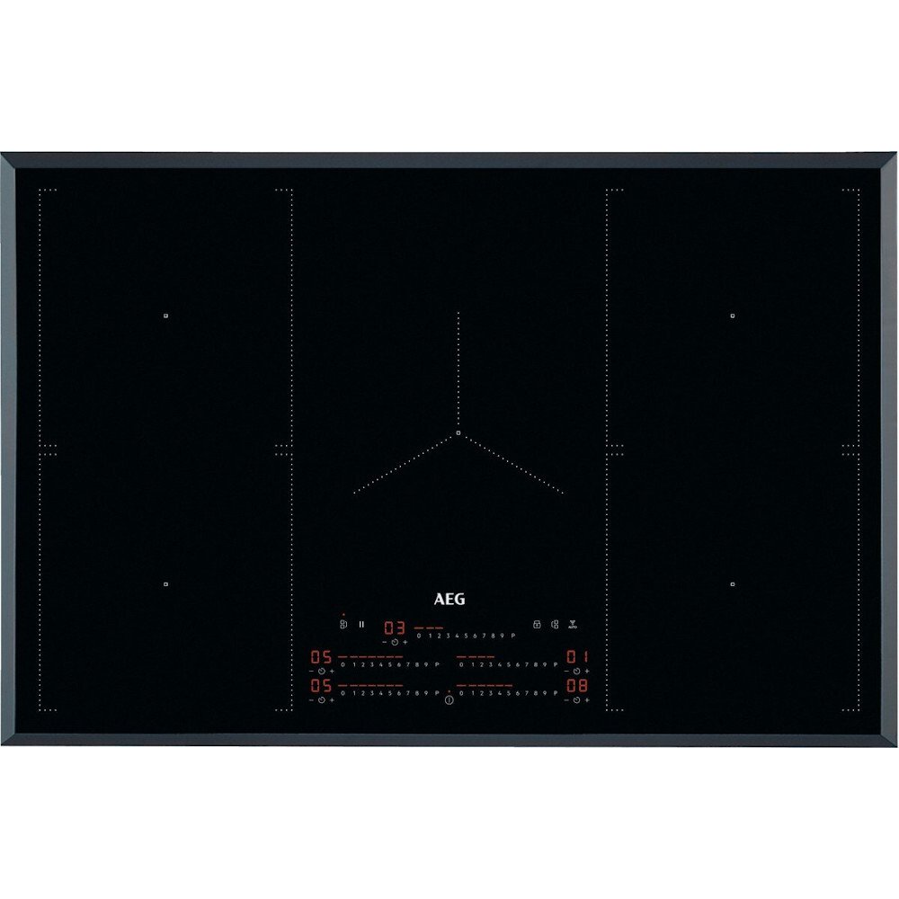 AEG IKS8575XFB Induction Hob 5 Zone 78cm Doublebridge Frameless