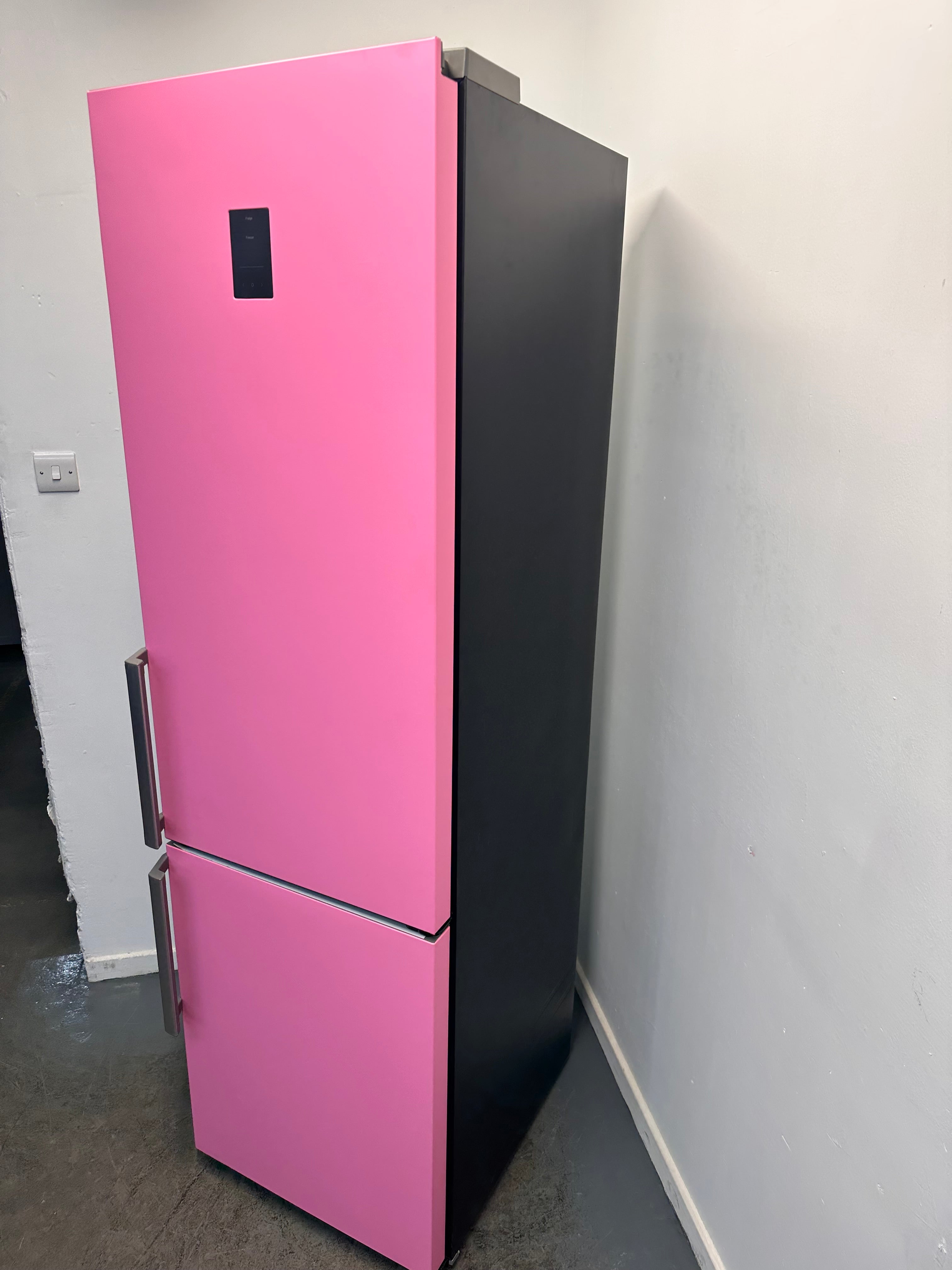 Samsung RB38T665 Fridge Freezer Freestanding Frost Free Bespoke Bubblegum Pink