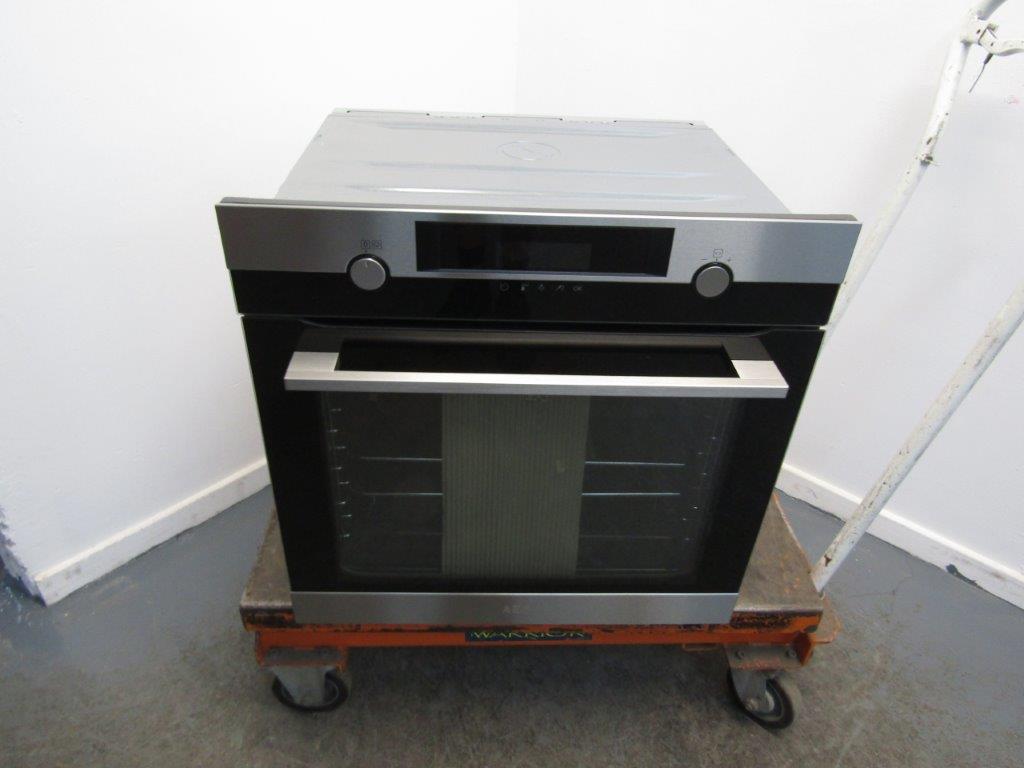 AEG BPK556260M Single Oven Electric Pyrolytic in Stainless Steel GRADE A