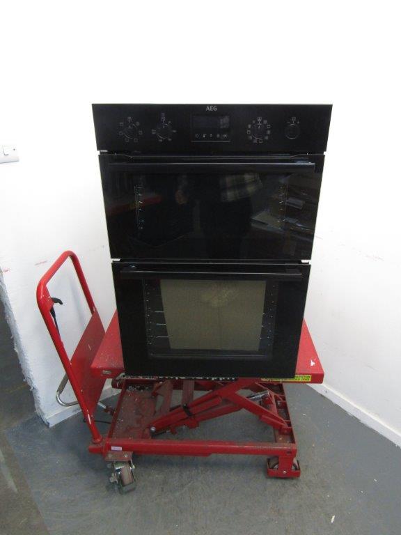 AEG DCB535060B Double Oven Built In Black GRADE A