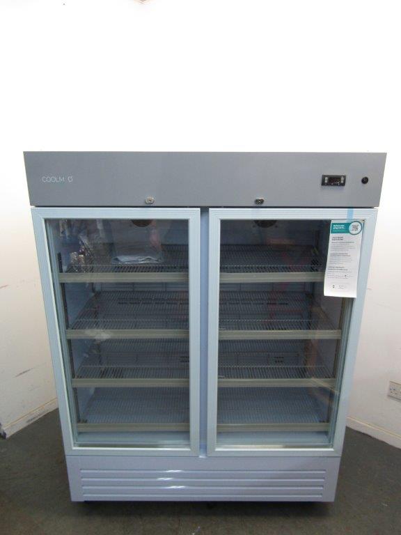 CoolMed CMG500 Pharmacy Refrigerator Double Glass Door 500L in White GRADE A
