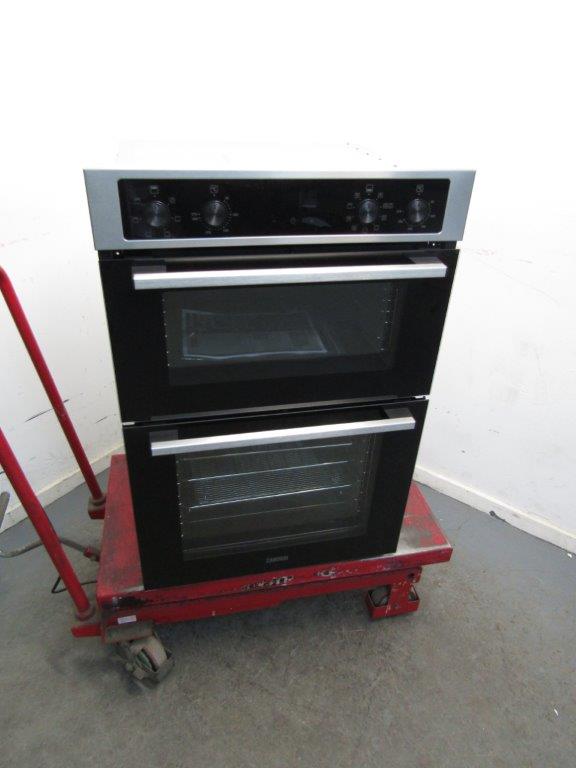 Zanussi ZKCNA4X1 Electric Double Oven Built in Stainless Steel GRADE A