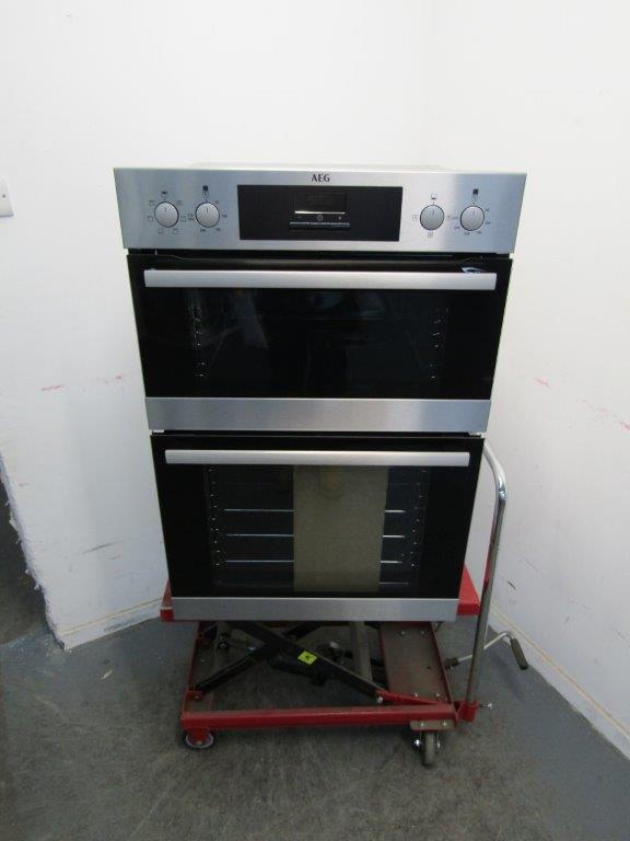 AEG DEB331010M Double Oven Electric Built in in Stainless Steel GRADE B