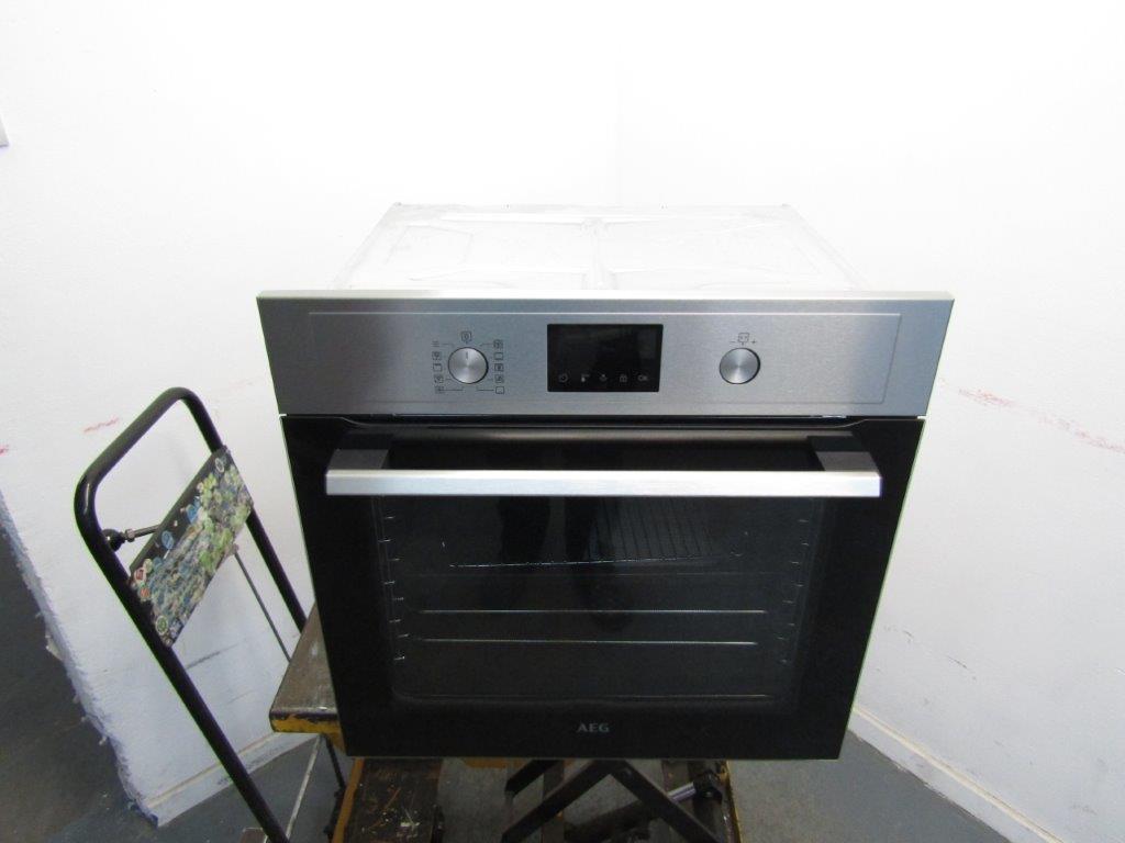 AEG BPX535061M Single Oven Electric Built in Pyrolytic Stainless Steel GRADE A