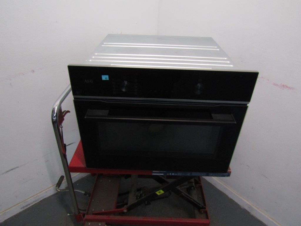 AEG KMK768080B Microwave Oven Compact Combination Built In Black GRADE A