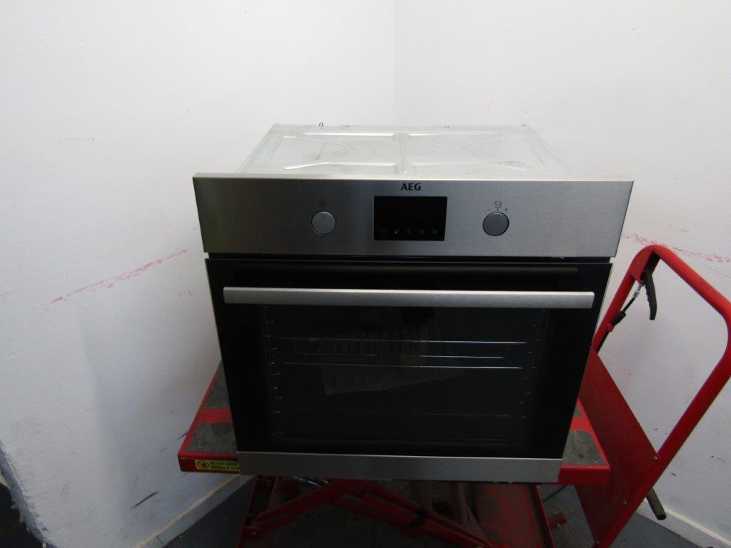 AEG BPK355061M Single Oven Electric Built In Pyrolytic Stainless Steel GRADE A