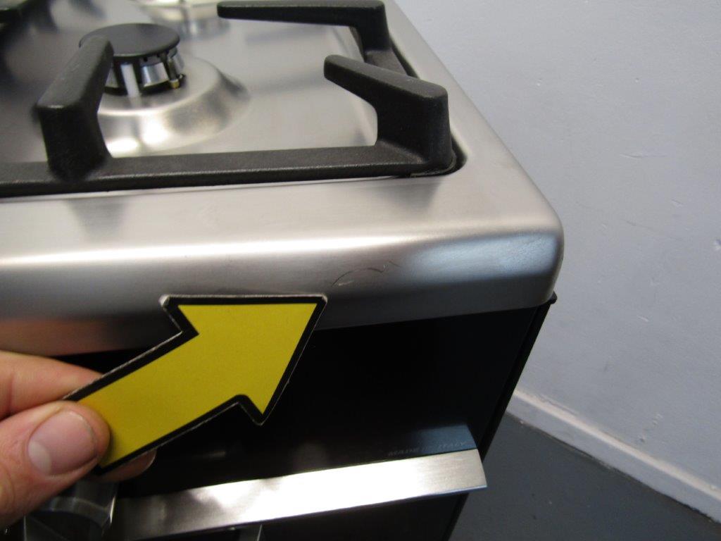 Kenwood CK306 Range Cooker 90cm Dual Fuel in Black and Chrome GRADE A