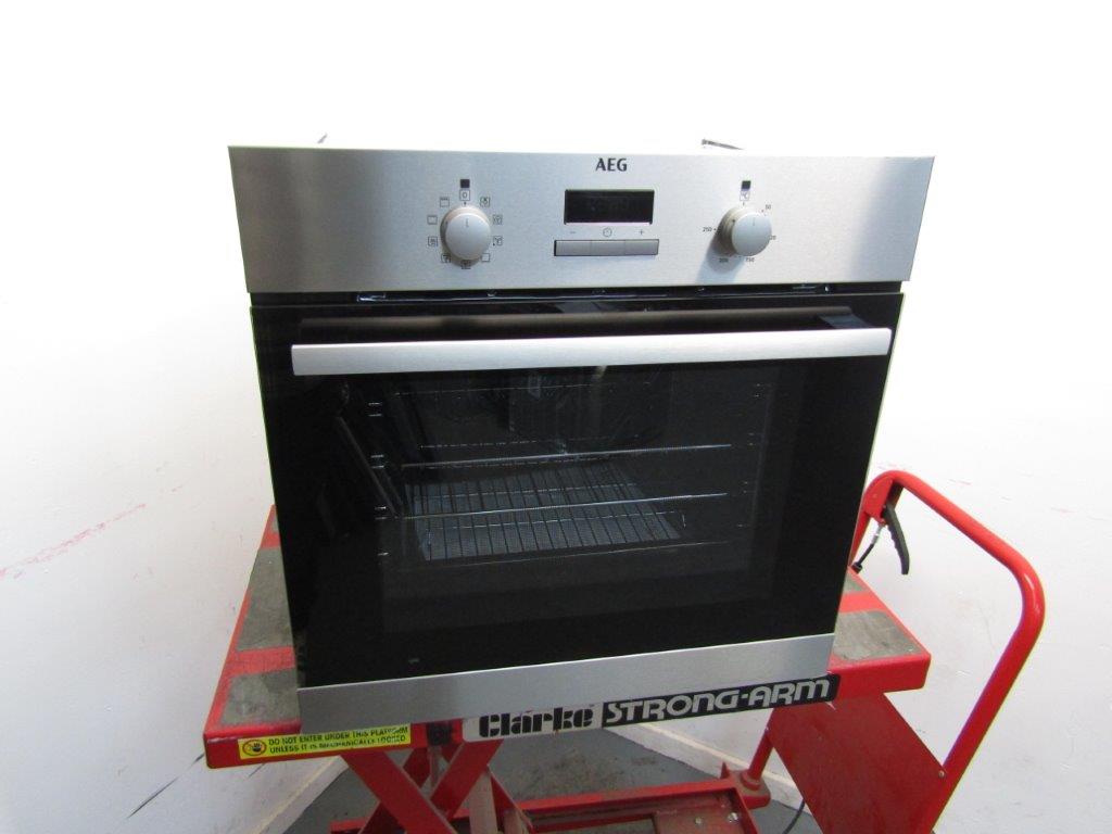 AEG BEB23101XM Single Oven Electric Built In in Stainless Steel GRADE B