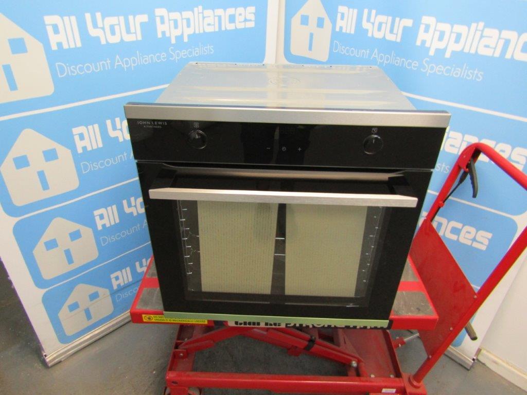 John Lewis JLBIOS641 Single Oven Electric Built In in Black GRADE A