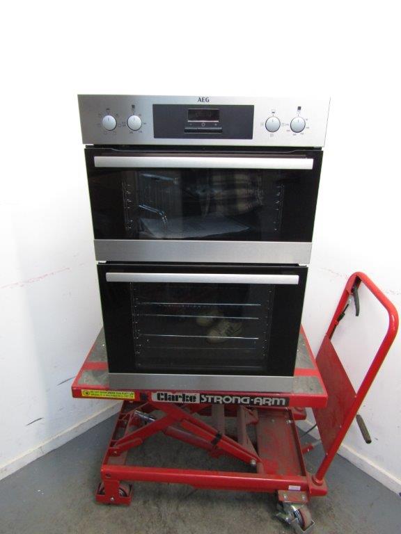 AEG DEB331010M Double Oven Built in Electric Stainless Steel GRADE A