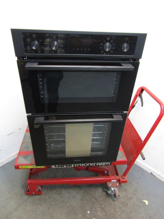 Zanussi ZKCNA7KN Double Oven Built in Electric in Black GRADE B