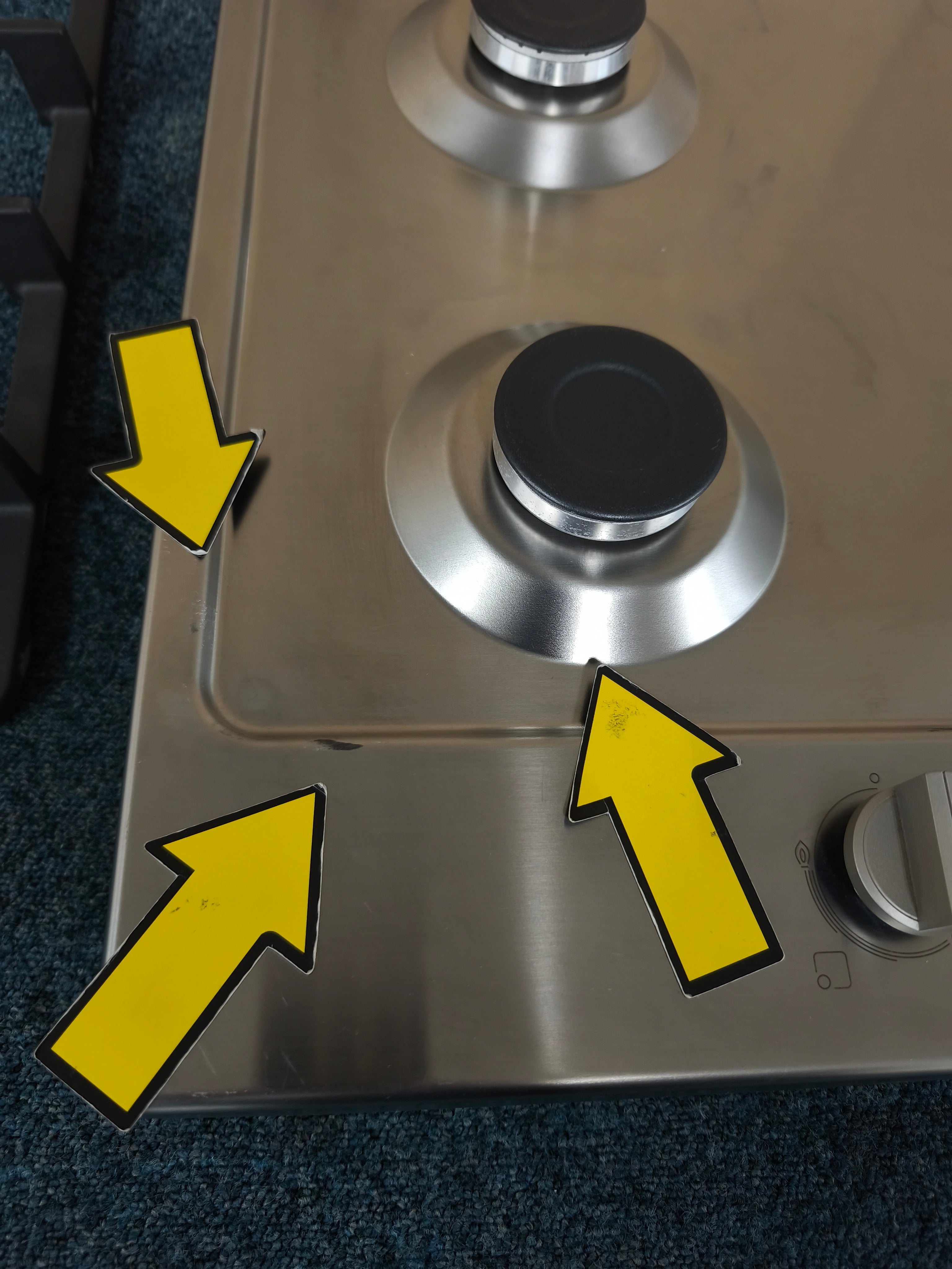 Bosch PGP6B5B90 60cm Gas Hob in Stainless Steel GRADE B