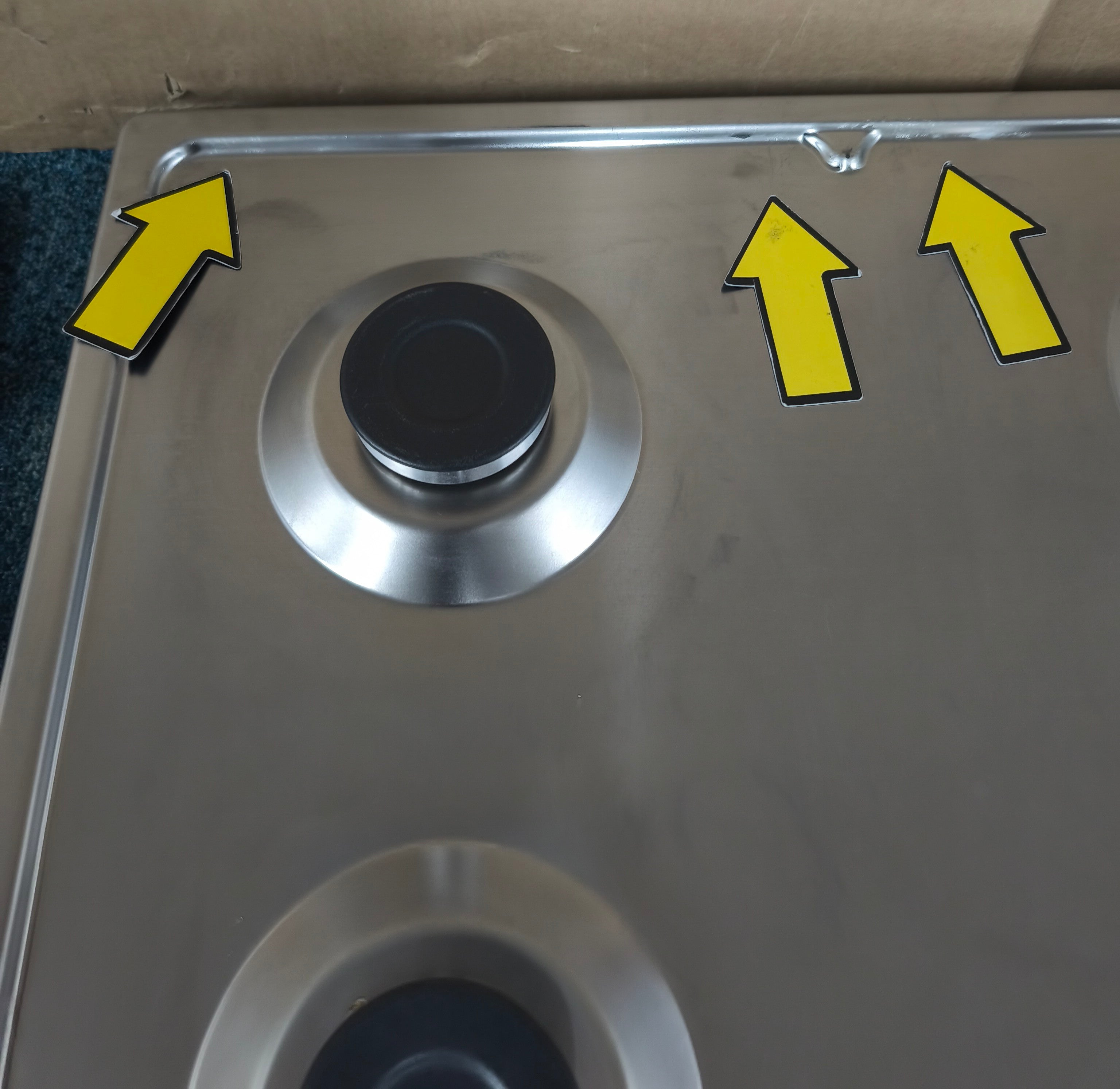 Bosch PGP6B5B90 60cm Gas Hob in Stainless Steel GRADE B