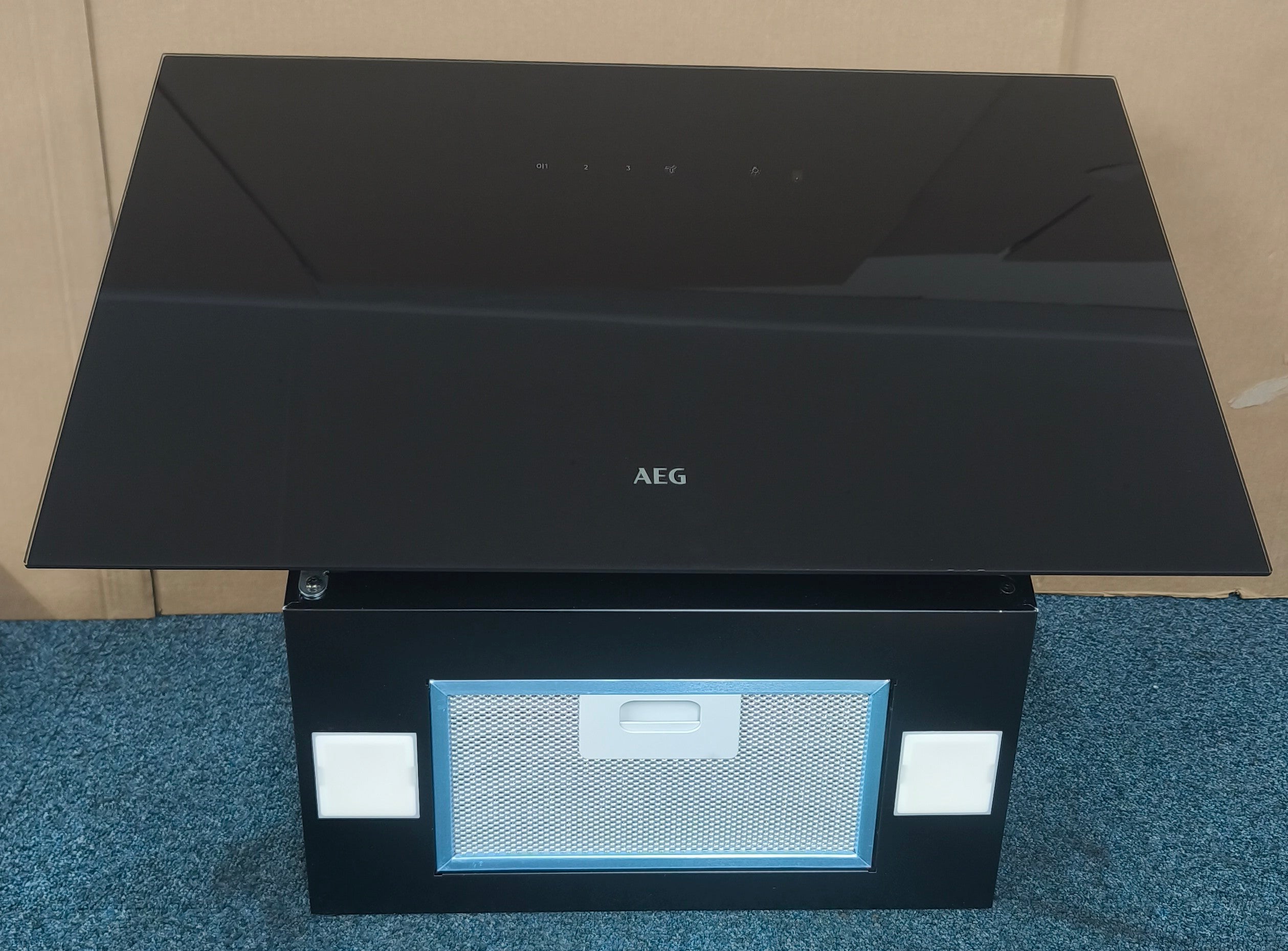 AEG DVX5661HB Chimney Hood 60cm Angled in Black GRADE A